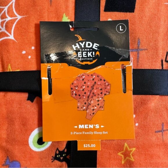 Target Hyde & Eek! | Mens 2-Piece Family Sleep Set Bats & cats | Size Large - Picture 5 of 6